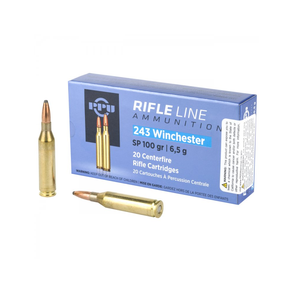 PPU 243 Winchester 100gr Soft Point 