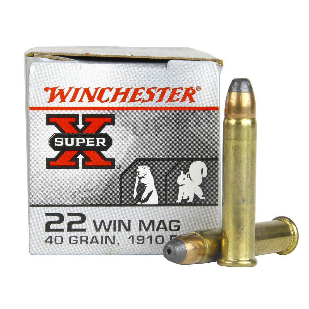 Winchester 22 Win Mag 40gr - Hunting-Ammunition-Rimfire-Winchester ...