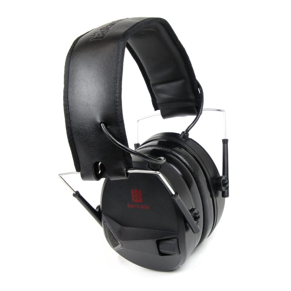 BLACK BARRICADE EARMUFF STEREO ELECTRONIC