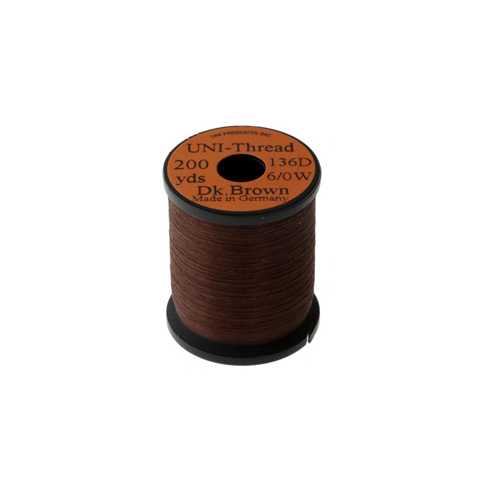 Dark BROWN UNI THREAD 6/0 200YD WAXED