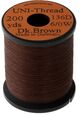 Dark BROWN UNI THREAD 6/0 200YD WAXED