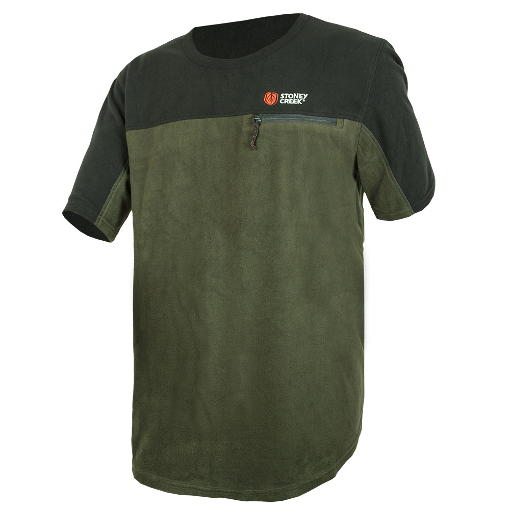 Stoney CREEK MICROPLUS TEE - BAYLEAF/BLACK