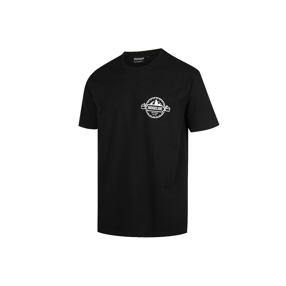 RidgeLine MENS LOGO S/S TEE - black