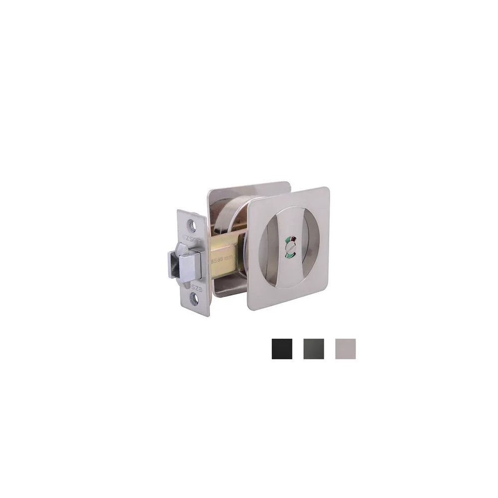 CAVITY SLIDER LOCKING KIT SQUARE SATIN NICKEL